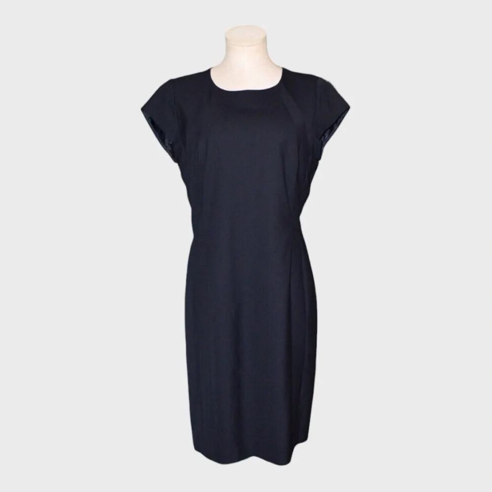 Lafayette 148 Cap Sleeve Wool Sheath Dress‎